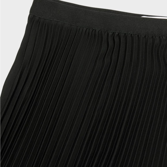 Aritzia (black) pleated midi skirt black - Picture 6 of 7